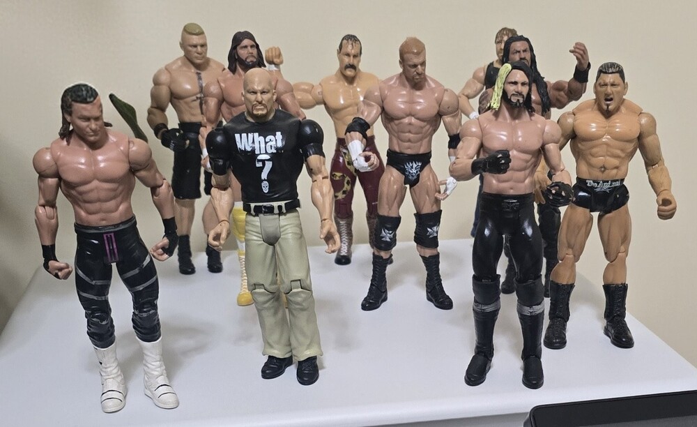 WWE Wrestling Action figures Basic lot of 10